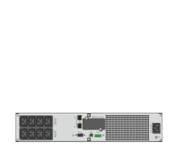 Ever NETLINE RT 1500 (1500Va/1350W, LCD, USB, RS232, IEC320, EPO) - 1281400 - zdjęcie 2